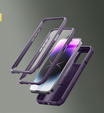 Husă blindată pentru iPhone 14 Pro Max, Dexnor CamProtect MagSafe, violet (Două rame)