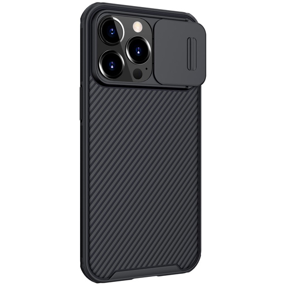 Carcasă blindată Nillkin pentru iPhone 13 Pro, CamShield Pro, albastru