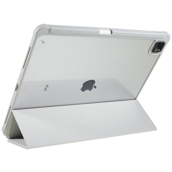 Husă pentru iPad Pro 12.9" 2022/2021/2020 (6/5/4 gen.), Smartcase Hybrid, cu spațiu pentru stylus, gri