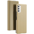 Huse pentru Samsung Galaxy M52 5G, Clear View, de aur