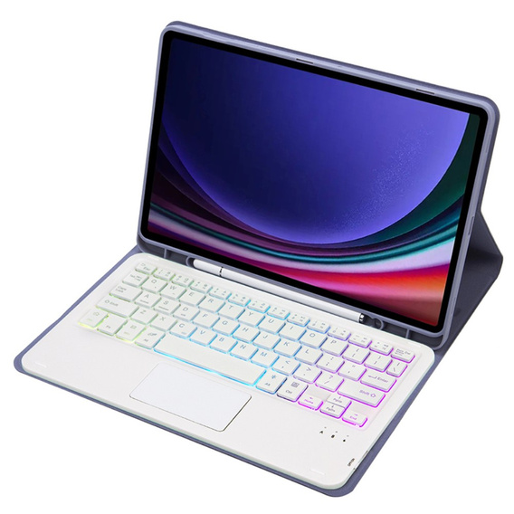 Carcasă + tastatură Samsung Galaxy Tab A9+, with touchpad, caz albastru