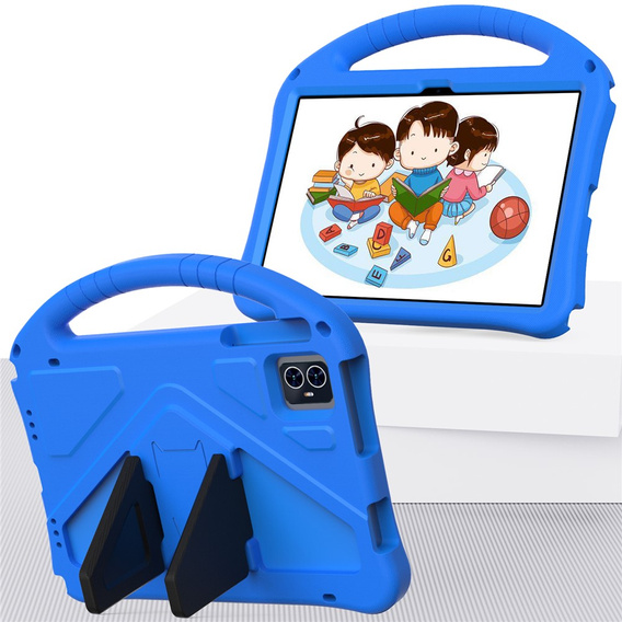 Husă pentru copii pentru T Tablet 2 5G, cu suport și mâner, albastru