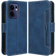Cu clapetă pentru Oppo Reno 13F / Oppo Reno 13FS, Card Slot, albastru închis