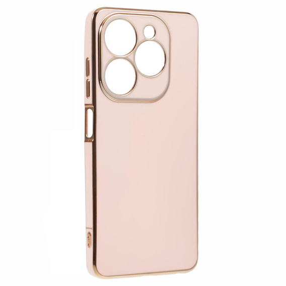 Husă pentru Infinix Hot 40i, Glamour CamShield, roz rose gold