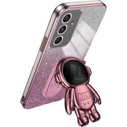Husa pentru Samsung Galaxy A55 5G, Glitter Astronaut, roz