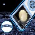 Husă pentru Samsung Galaxy Z Flip7 FE / Z Flip6, Corners Dropproof, pentru MagSafe, transparent / albastru