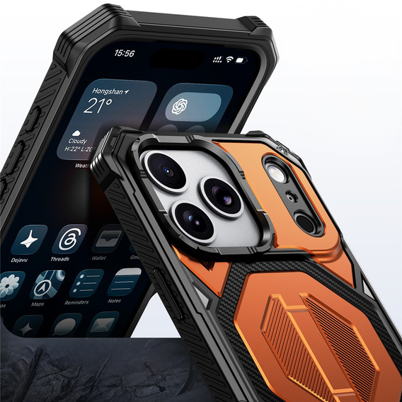 Husă de protecție compatibilă cu MagSafe, cu suport pentru iPhone 17 Pro Max