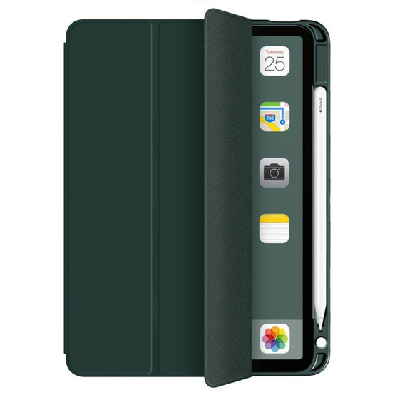 Husă pentru iPad Air 4 2020 / Air 5 2022 10.9", Smartcase cu spațiu pentru stylus, verde