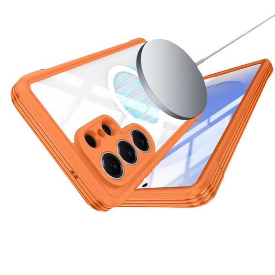 Carcasă rezistentă la șocuri cu sticlă, pentru MagSafe pentru Samsung Galaxy S26 Ultra