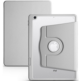 Husă pentru iPad 10.2" 2021/2020/2019 (9/8/7 gen.), cu spațiu pentru stylus, rotativ la 360 °, gri