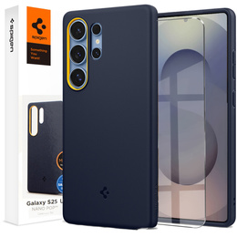 Carcasă Spigen pentru Samsung Galaxy S25 Ultra, Nano Pop MagSafe, albastru închis + sticlă temperată 9H