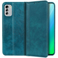 Husa cu clapetă pentru Nokia G60 5G, Split Leather, verde