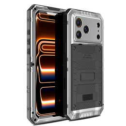 Carcasă impermeabilă IP68 pentru iPhone 17 Pro Max, argintiu