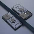 Husă pentru Xiaomi Redmi Note 13 5G, KickStand Camera Lens, albastru