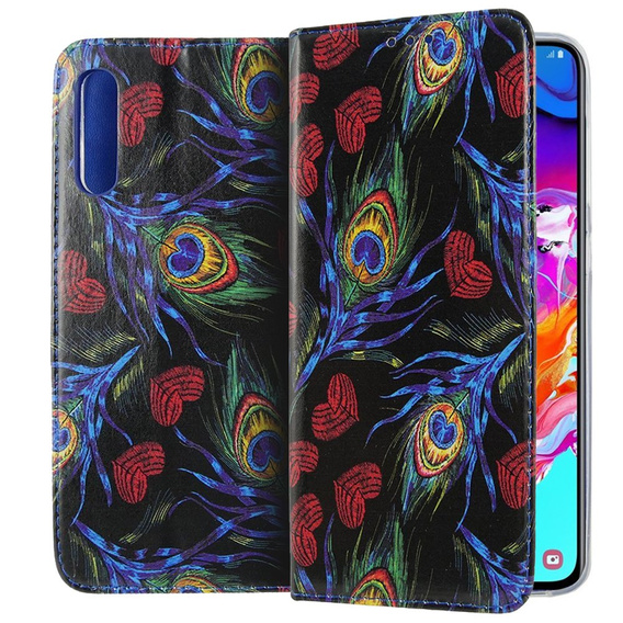Cu clapetă pentru Xiaomi Mi 9 SE, Wallet, Peacock