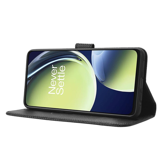 Cu clapetă pentru OnePlus Nord CE 3 Lite 5G, Wallet Smart Magnet, negru