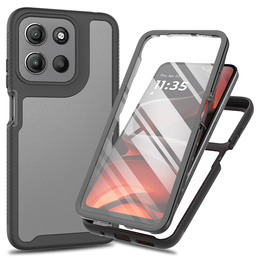 Carcasă pentru Motorola Moto E15 4G / G15 4G / G05 4G, Shockproof, cu folie, negru