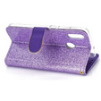 Cu clapetă pentru Huawei P Smart 2019 / Honor 10 Lite, Glitter Mirror Wallet, violet