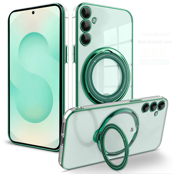 Carcasă magnetică pentru Samsung Galaxy S25+ Plus, pentru MagSafe, verde