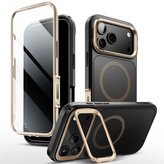 Carcasă Supcase pentru iPhone 17 Pro Max, IBLSN Ares Fip Magsafe, Desert Gold