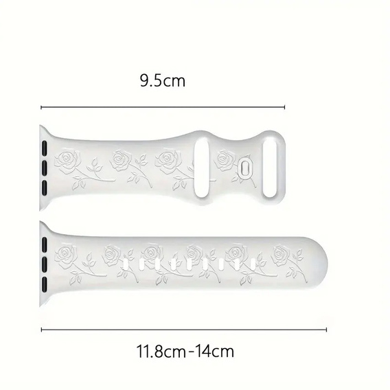 Curea din silicon pentru Apple Watch 1/2/3/4/5/6/7/8/9/SE 38/40/41/mm