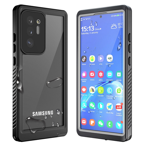 Husă impermeabilă IP68 pentru Samsung Galaxy Note 20 Ultra, negru