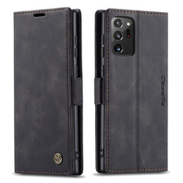 Husa CASEME pentru Samsung Galaxy Note 20 Ultra, Leather Wallet Case, negru