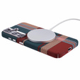 Carcasa pentru Samsung Galaxy S25+ Plus, Carbon Fiber MagSafe, roșu / verde