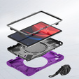 Husă pentru copii pentru Lenovo Tab M11, blindată cu curea, violet