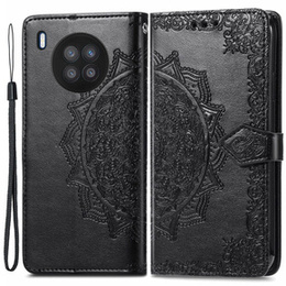 Cu clapetă pentru Huawei nova 8i, Mandala, negru