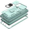 Husă blindată pentru Samsung Galaxy S20 FE, CamShield Slide, verde