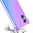 Husa pentru Oppo A17, Gradient Dropproof, Violet / albastru