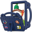 Husă pentru copii pentru iPad mini 7.9" 2019/2015/2014/2013/2012 (5/4/3/2/1 gen.), Cute Patterns, cu suport, albastru închis