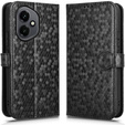 Husa cu clapetă pentru Honor 400 5G, Wallet Rhombus, negru