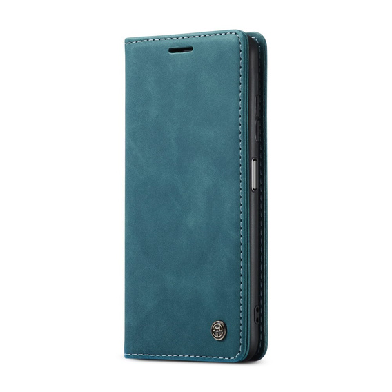 Husa CASEME pentru Xiaomi Redmi Note 10 / 10S, Leather Wallet Case, verde