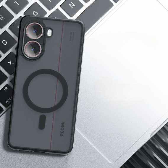 Husă pentru Xiaomi Poco X7 Pro 5G, pentru MagSafe, ERBORD Matt Case, negru