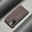 Cu clapetă pentru Samsung Galaxy A52 5G / 4G, LC.IMEEKE, gri