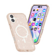 Husă pentru iPhone 17, pentru MagSafe, glitter, aur translucid