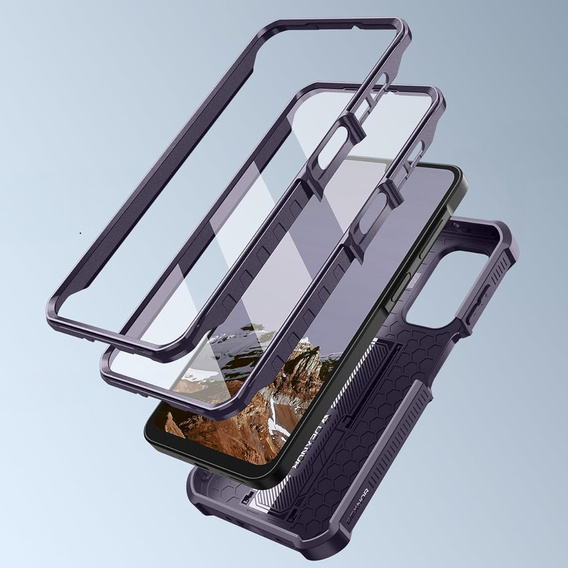 Carcasă blindată Dexnor Full Body (două rame) pentru Samsung Galaxy A17