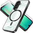 Husă pentru Samsung Galaxy A26, Electro MagSafe, negru + Sticlă pentru ecran