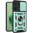 Husă blindată pentru Infinix Zero 30 5G, CamShield Slide, verde