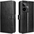 Cu clapetă pentru Realme GT 7 / 7T, Crazy Horse Wallet, negru