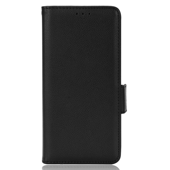 Cu clapetă pentru Ulefone Note 12P, Wallet Litchi Magnet, negru