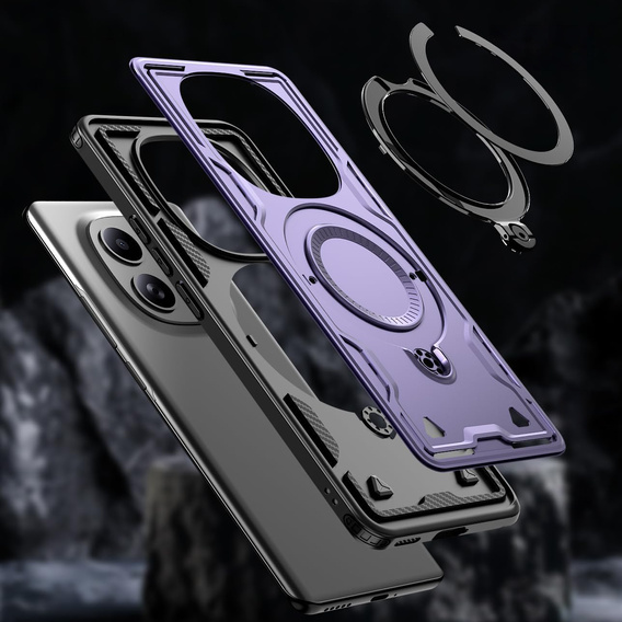 Husă magnetică cu suport pentru Xiaomi Redmi Note 15 5G / Poco M8 5G