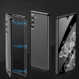 Husa pentru Samsung Galaxy S23 Plus, Magnetic Dual Glass, negru