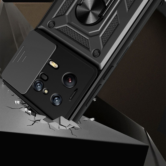 Husă blindată pentru Xiaomi 13 Pro, CamShield Slide, negru