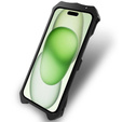 Husă blindată pentru iPhone 15 Plus, Aluminum Alloy, negru
