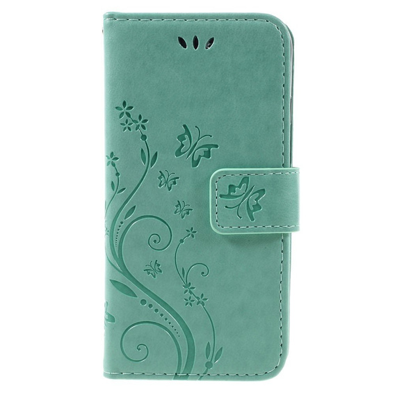 Cu clapetă pentru iPhone 7/8/SE 2020/SE 2022, Butterfly, verde