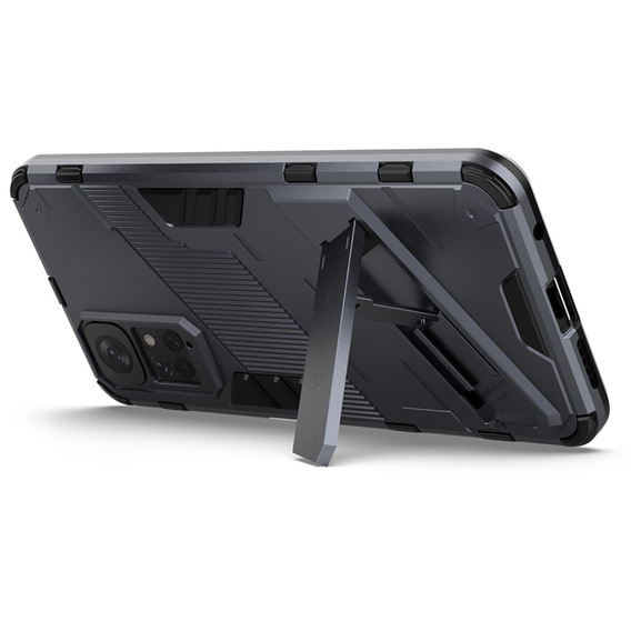 Husa pentru Xiaomi Redmi Note 11/11S, Military kickstand, albastru