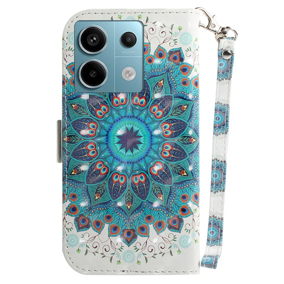 Cu clapetă pentru Xiaomi Redmi Note 13 Pro 5G, Wallet, Mandala Flower